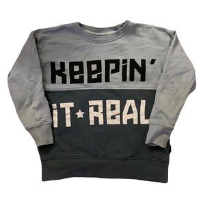 Molo Boys Size 6 Blue Sweatshirt